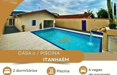 Casa com 2 dormitórios em itanhaém/sp - 90 m² por r$ 399.900