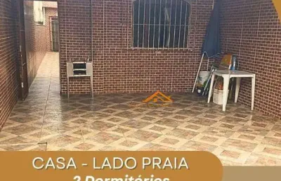 Casa com 2 dormitórios à venda, 86 m² por r$ 282.000,00 - balneário itaoca - mongaguá/sp