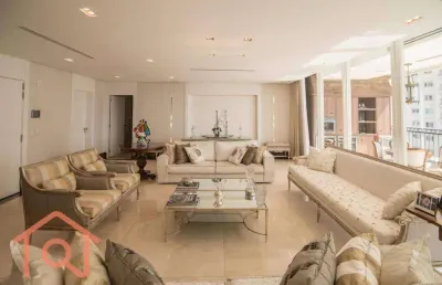 Apartamento com 4 dormitórios à venda, 436 m² por r$ 17.150.000,00 - moema - são paulo/sp