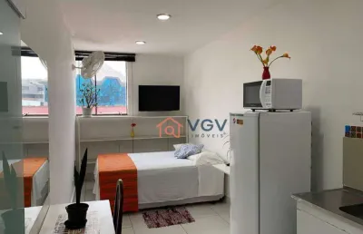 Kitnet para alugar, 25 m² por r$ 2.300,00/mês - mirandópolis - são paulo/sp