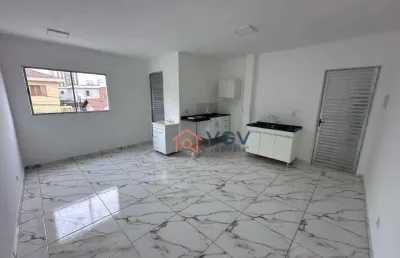 Kitnet nova e nunca habitada com 1 dormitório para alugar, 22 m² por r$ 1.620/mês - jabaquara - são paulo/sp