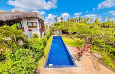 Casa beira mar com 5 suítes em são miguel do gostoso