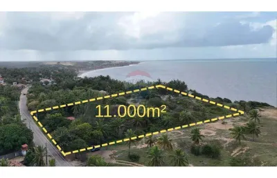 Terreno à venda - frente ao mar em caraúbas, maxaranguape/rn