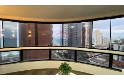 Apartamento com 3 suítes, escritório, varanda, vista mar, 3 vagas de garagem