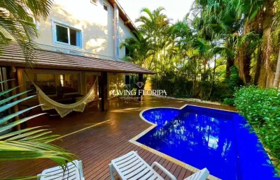 Casa em condomínio fechado com 6 quartos à venda na rodovia jornalista manoel de menezes, 2057, barra da lagoa, florianópolis por r$ 2.200.000