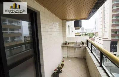 Apartamento com 2 dormitórios à venda, 89 m² por r$ 440.000 - caiçara - praia grande/sp