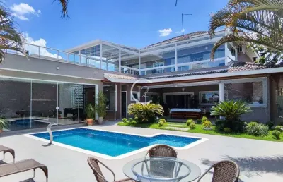 Sobrado com 5 dormitórios à venda, 400 m² por r$ 4.190.000,00 - condomínio reserva do paratehy - são josé dos campos/sp
