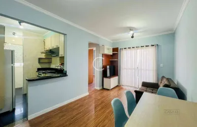 Apartamento semi-mobiliado com 1 dormitório à venda, 40 m² por r$ 360.000 - jardim aparecida - são josé dos campos/sp