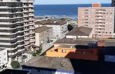 Apartamento mobiliado 3 dormitórios , vista mar . tupi . praia grande sp