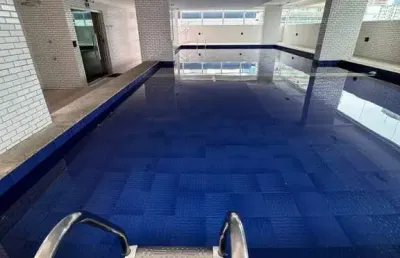 Apartamento 2 dormitórios 1 suíte boqueirão praia grande sp. lazer completo