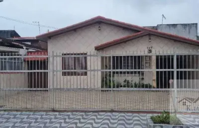 Casa isolada 04 dormitórios suite 350m da praia solemar - r$ 580.000