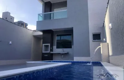Sobrado alto padrão na tupi - 3 suítes + piscina e churrasqueira