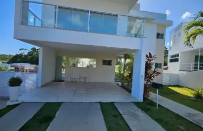 Casa em condomínio fechado com 4 quartos à venda na rua imbassaí, alphaville (abrantes), camaçari por r$ 2.500.000