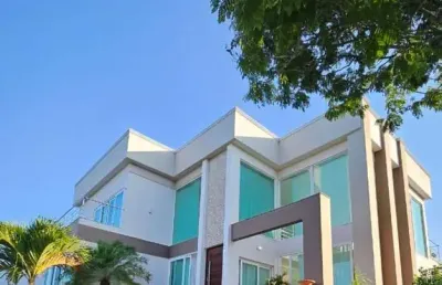 Casa em condomínio fechado com 7 quartos à venda na rua imbassaí, alphaville (abrantes), camaçari por r$ 2.200.000