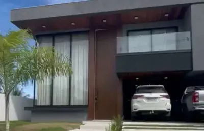 Casa em condomínio fechado com 4 quartos à venda na rodovia ba-099 - estrada do côco, abrantes, camaçari, 380 m2 por r$ 4.000.000