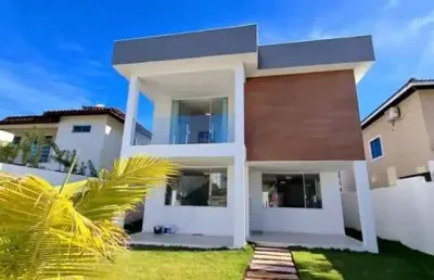 Casa em condomínio fechado com 3 quartos à venda na Rua Bougainville, Arembepe (Abrantes), Camaçari
