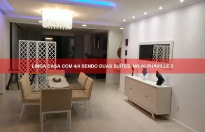 Casa em condomínio fechado com 4 quartos à venda na Rua Imbassaí, Alphaville (Abrantes), Camaçari