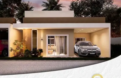 Casa em condomínio fechado com 3 quartos à venda na rua jardim pirajussara, r, abrantes, camaçari, 86 m2 por r$ 385.000