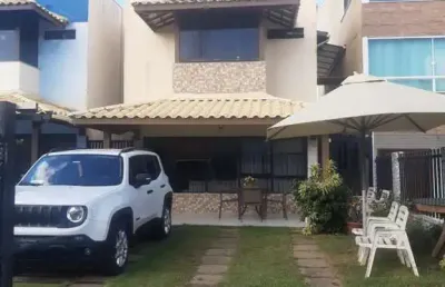 Casa em condomínio fechado com 3 quartos à venda na rua renato berbert de castro, stella maris, salvador por r$ 730.000