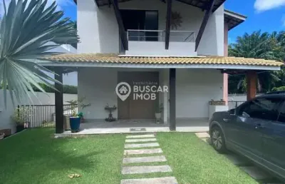 Casa em condomínio fechado com 4 quartos à venda na rua nova zelândia, abrantes, camaçari, 462 m2 por r$ 1.800.000