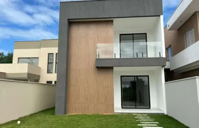 Casa em condomínio fechado com 4 quartos à venda na rua sucupió, 12-15, catu de abrantes, camaçari por r$ 895.000