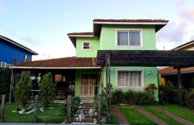 Casa em condomínio fechado com 4 quartos à venda na rodovia ba-099 - estrada do côco, abrantes, camaçari, 150 m2 por r$ 850.000