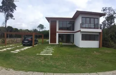 Casa em condomínio fechado com 5 quartos à venda na açu da torre, praia do forte, mata de são joão, 350 m2 por r$ 2.900.000