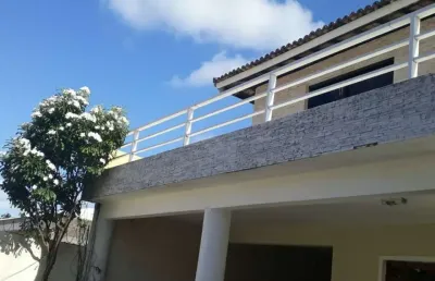 Casa em condomínio fechado com 5 quartos à venda na rua cezar a pedreira, 999, estrada do coco, lauro de freitas por r$ 1.290.000