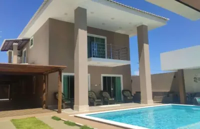Casa em condomínio fechado com 3 quartos à venda na rodovia ba-099 - estrada do côco, monte gordo, camaçari por r$ 1.290.000