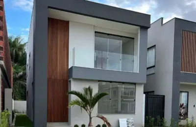 Casa em condomínio fechado com 4 quartos à venda na rua sucupió, abrantes, camaçari por r$ 980.000
