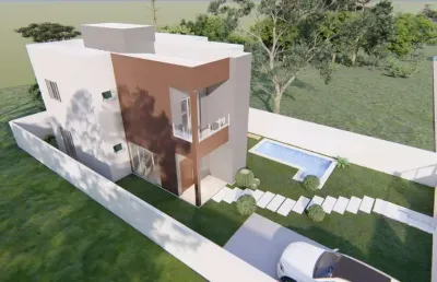 Casa em condomínio fechado com 4 quartos à venda na rua alto do caic, caji, lauro de freitas, 173 m2 por r$ 839.000