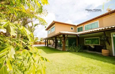 Casa em condomínio fechado com 5 quartos à venda na 1ª travessa agulhão, guarajuba, camaçari, 400 m2 por r$ 5.300.000
