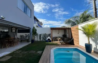 Casa em condomínio fechado com 4 quartos à venda na rua 15 de janeiro, caji, lauro de freitas por r$ 850.000