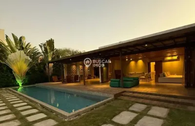Casa em condomínio fechado com 4 quartos à venda na rodovia ba-099 - estrada do côco km 08, abrantes, camaçari por r$ 2.690.000