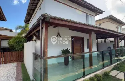 Casa em condomínio fechado com 4 quartos à venda na rua do bosque, boa união, camaçari, 150 m2 por r$ 880.000