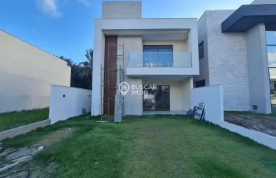 Casa em condomínio fechado com 4 quartos à venda na rua sucupió, abrantes, camaçari, 200 m2 por r$ 1.280.000