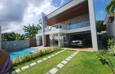 Casa em condomínio fechado com 4 quartos à venda na Rodovia Ba-099 - Estrada Do Côco Km 08, Abrantes, Camaçari