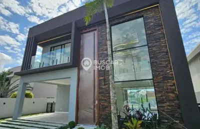 Casa em condomínio fechado com 4 quartos à venda na rua abrolhos, alphaville (abrantes), camaçari, 275 m2 por r$ 2.550.000
