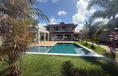 Casa em condomínio fechado com 4 quartos à venda na avenida rio joanes, abrantes, camaçari, 400 m2 por r$ 2.000.000