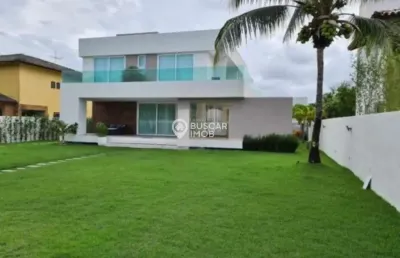 Casa em condomínio fechado com 5 quartos à venda na avenida rio joanes, abrantes, camaçari, 600 m2 por r$ 2.500.000
