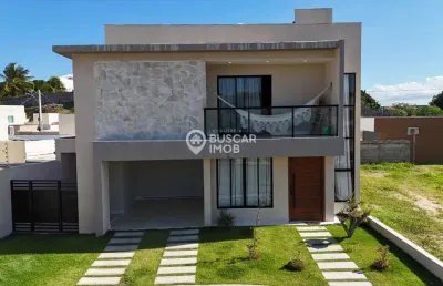 Casa em condomínio fechado com 3 quartos à venda na rua sucupió, abrantes, camaçari, 173 m2 por r$ 1.420.000
