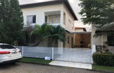 Casa em condomínio fechado com 4 quartos para alugar na rua joão marques oliveira, buraquinho, lauro de freitas, 180 m2 por r$ 5.500