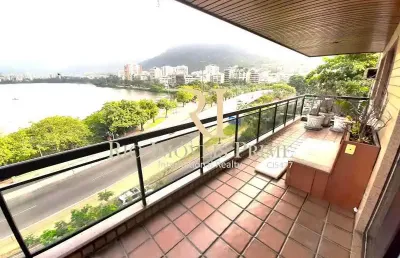 Apartamento com 4 quartos à venda na avenida epitácio pessoa, lagoa, rio de janeiro, 170 m2 por r$ 2.500.000