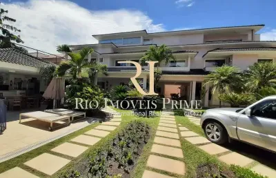 Casa em condomínio fechado com 6 quartos à venda na rua josé leal da silva, barra da tijuca, rio de janeiro, 567 m2 por r$ 9.000.000