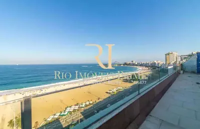 Cobertura com 4 quartos à venda na avenida atlântica, copacabana, rio de janeiro, 425 m2 por r$ 13.175.000