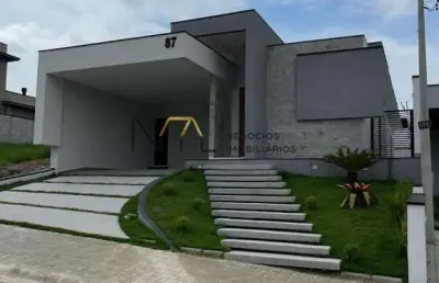 Casa em condomínio para venda em caçapava, condomínio santa mônica, 3 dormitórios, 1 suíte, 3 banheiros, 4 vagas
