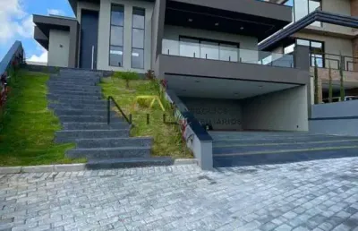 Casa em condomínio para venda em caçapava, condomínio santa mônica, 3 dormitórios, 3 suítes, 4 banheiros, 6 vagas