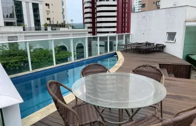 Locação temporada - apartamento com área externa em centro, balneário camboriú/sc