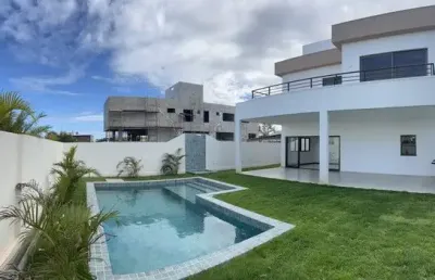 Casa pronta de 4/4 345m² em alphaville 2 paralela salvador