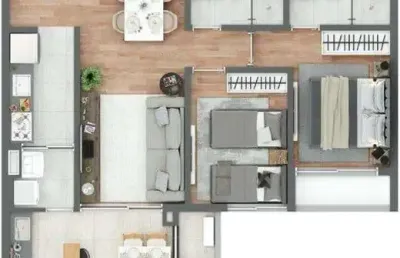 Apartamento com 2 quartos à venda na Avenida Onze de Junho, 933, Vila Clementino, São Paulo